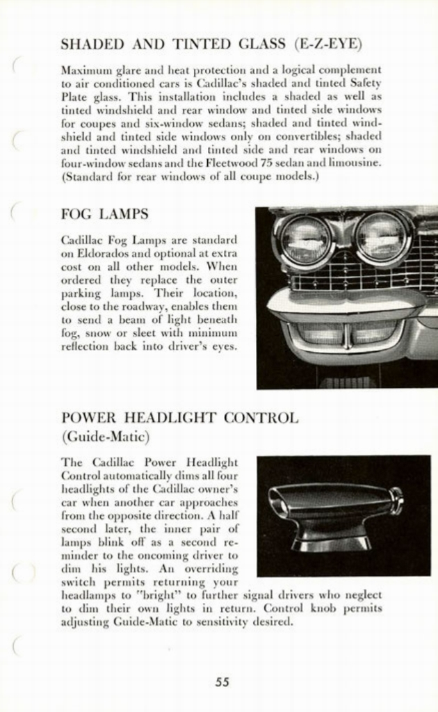 1960 Cadillac Salesmans Data Book Page 16